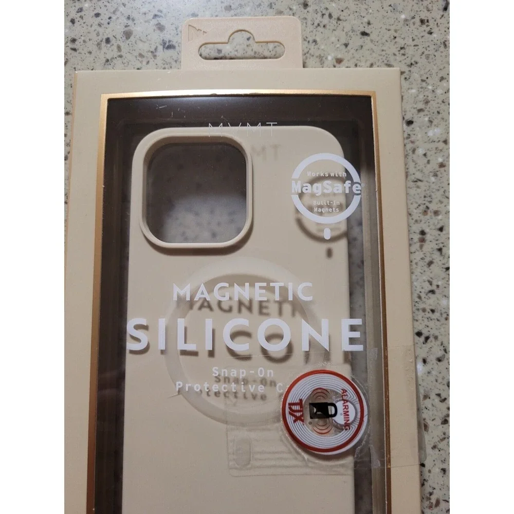 MVMT Magnetic Silicone Protective iPhone 14 Pro Max Case Magsafe Compatible Bei